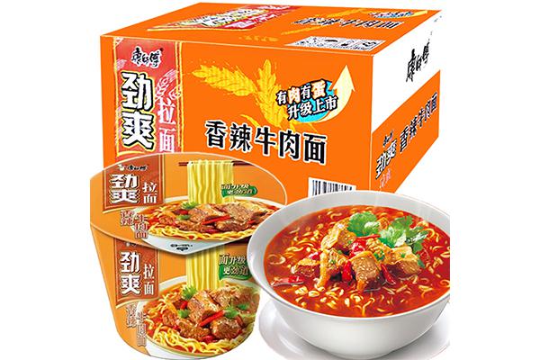 康师傅劲爽香辣牛肉桶面103g