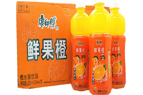 康师傅鲜果橙450ml*（16瓶装）