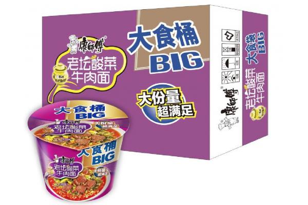 康师傅*大食桶161克（老坛酸菜牛肉面）