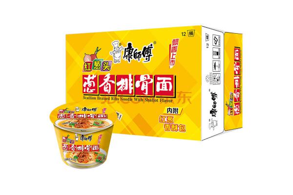 康师傅*葱香排骨面桶装112克