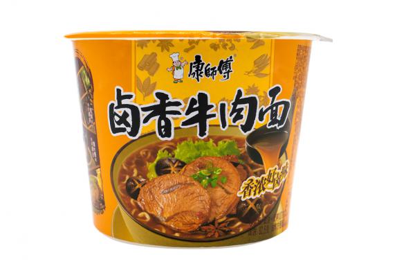 康师傅卤香牛肉桶面85g