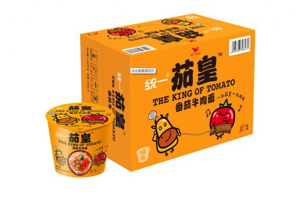 统一茄皇番茄牛肉桶面128g