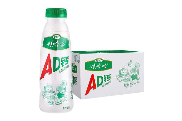 15瓶装娃哈哈AD钙450ml