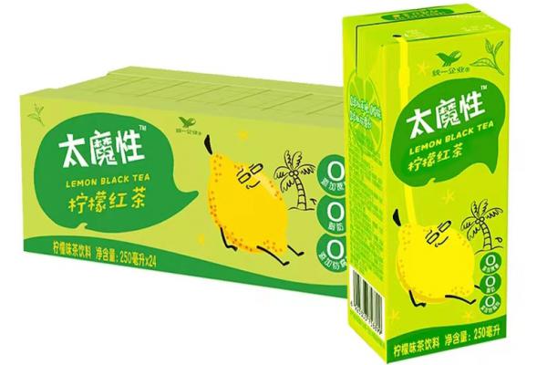 统一太魔性250毫升（柠檬红茶）味