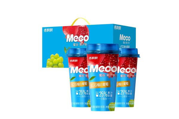 香飘飘蜜谷果汁茶红石榴白葡萄400ML杯装