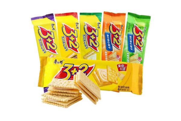 康师傅3+2饼干125g*（香浓奶油味）