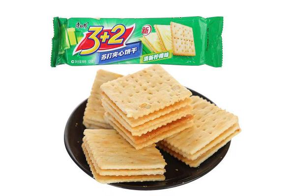 康师傅3+2饼干125g*（清新柠檬味）