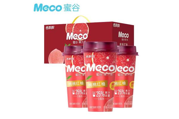 香飘飘蜜谷果汁茶桃桃红柚味400ml