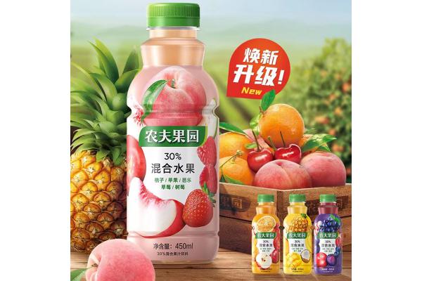 农夫果园30%混合果蔬（桃子味）450ml