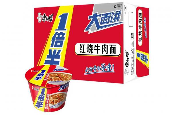 康师傅*1倍半红烧牛肉桶面133g