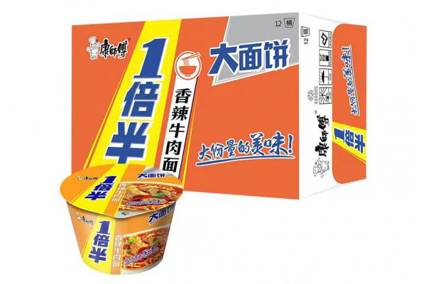 康师傅*1倍半香辣牛肉桶面136g