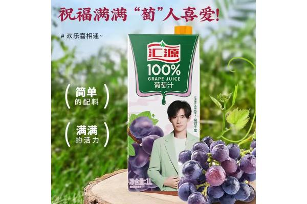 （高瓶）汇源100%葡萄汁1L